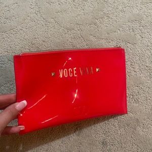 Valentino Voce Viva hot pink/reddish clutch